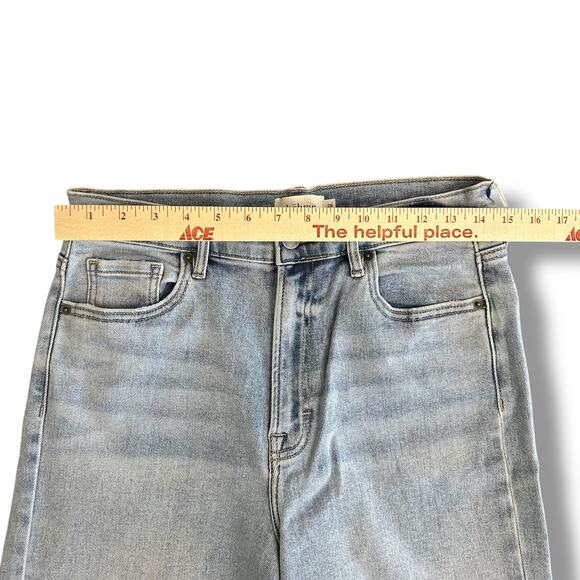 Böhme‎ Women’s Wide Leg Jeans Light Wash Size 29 High Rise Straight Fit Denim - Picture 3 of 10